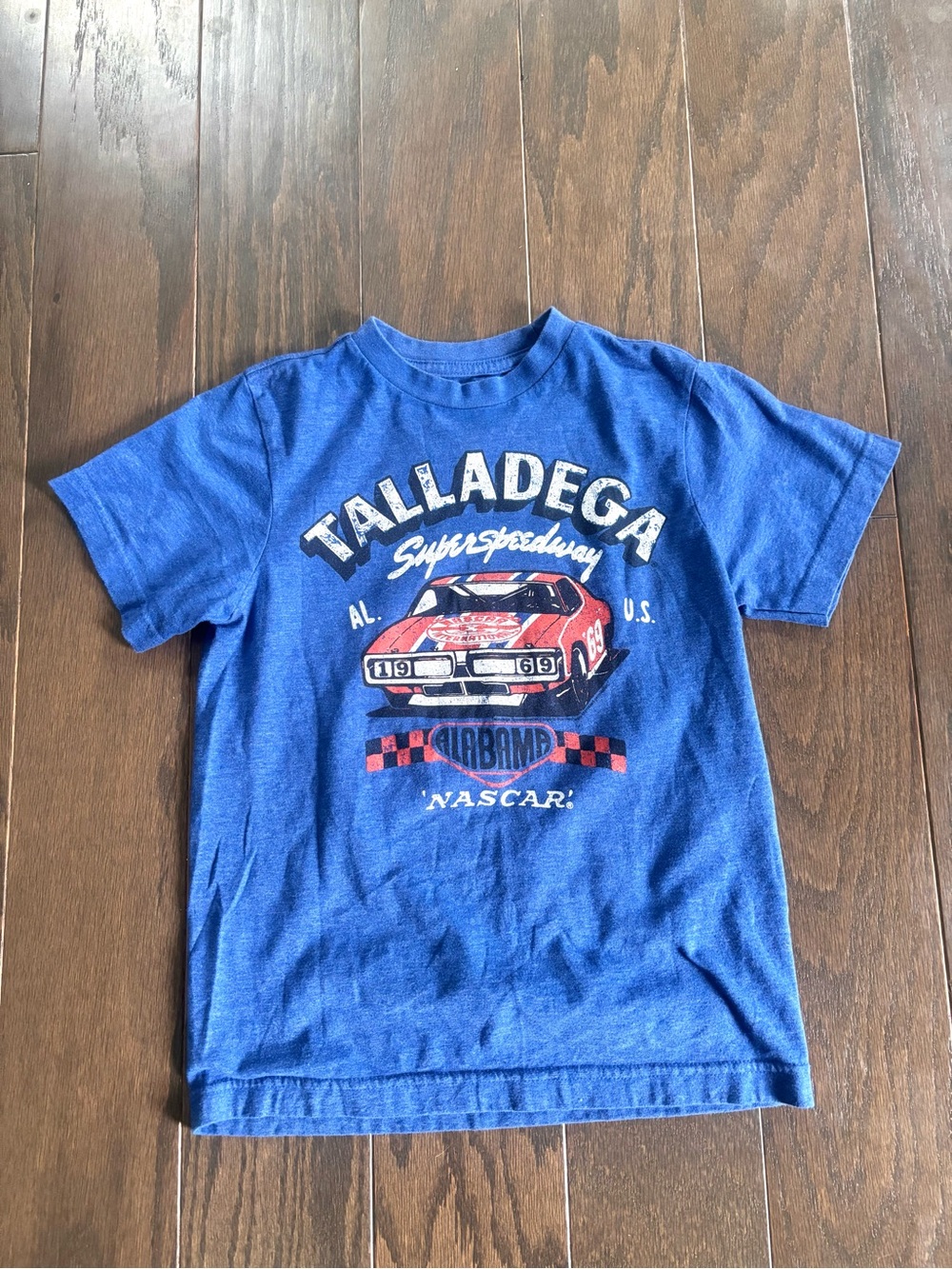 Nascar Talladega Superspeedway Youth Blue Graphic T-Shirt- Boys Sz M